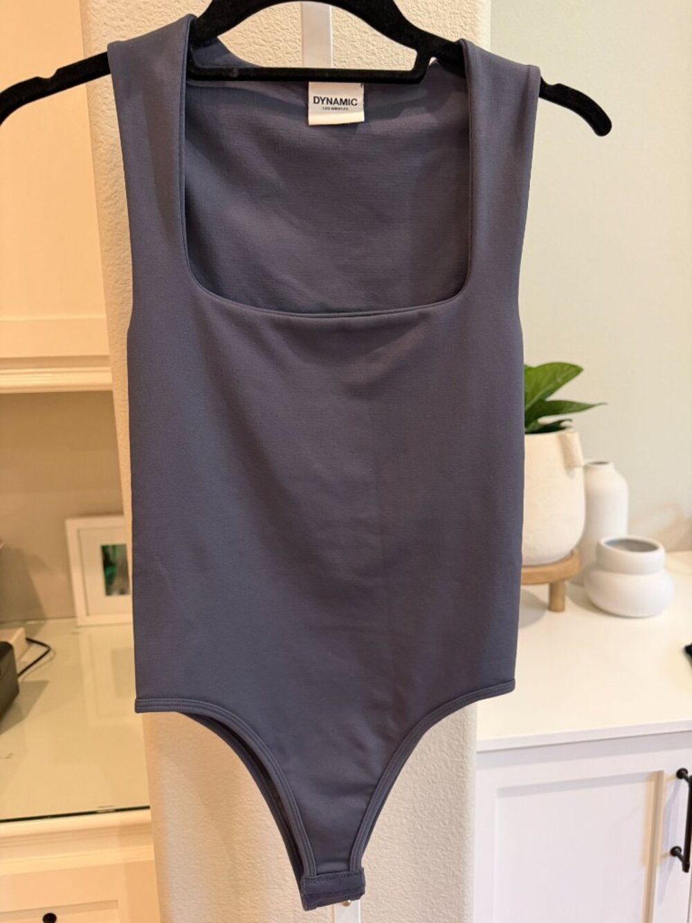 DYNAMIC bodysuit square neck. NWOT O/S